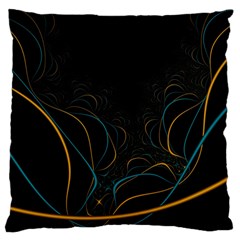 Fractal Lines Standard Flano Cushion Case (two Sides) by Simbadda