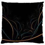 Fractal Lines Large Flano Cushion Case (Two Sides) Front