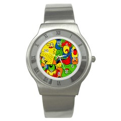 Mexico Stainless Steel Watch by Valentinaart