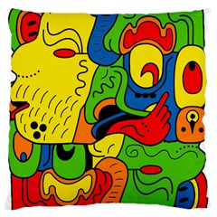 Mexico Large Flano Cushion Case (one Side) by Valentinaart