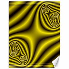 Yellow Fractal Canvas 18  X 24   by Simbadda