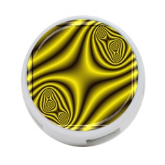 Yellow Fractal 4-port Usb Hub (two Sides)  by Simbadda