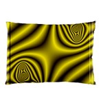 Yellow Fractal Pillow Case (Two Sides) Front