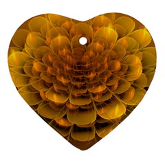 Yellow Flower Ornament (heart) by Simbadda