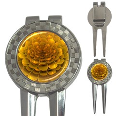 Yellow Flower 3-in-1 Golf Divots by Simbadda