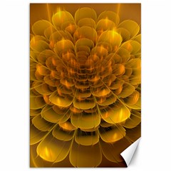 Yellow Flower Canvas 20  X 30   by Simbadda