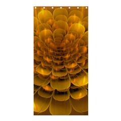 Yellow Flower Shower Curtain 36  X 72  (stall)  by Simbadda