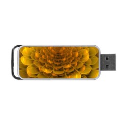 Yellow Flower Portable Usb Flash (one Side) by Simbadda