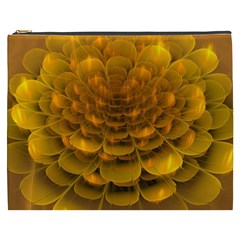 Yellow Flower Cosmetic Bag (xxxl)  by Simbadda