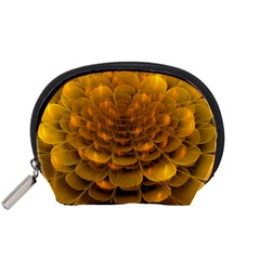 Yellow Flower Accessory Pouches (small)  by Simbadda