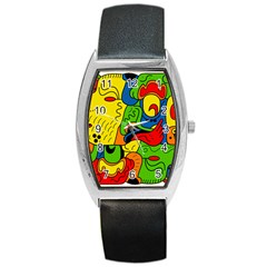 Mexico Barrel Style Metal Watch by Valentinaart