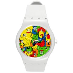 Mexico Round Plastic Sport Watch (m) by Valentinaart