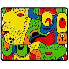 Mexico Double Sided Fleece Blanket (medium)  by Valentinaart