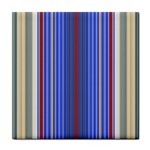 Colorful Stripes Tile Coasters Front