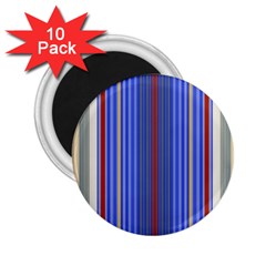 Colorful Stripes 2 25  Magnets (10 Pack)  by Simbadda