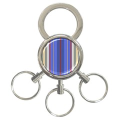 Colorful Stripes 3-ring Key Chains by Simbadda