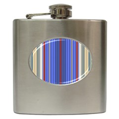 Colorful Stripes Hip Flask (6 Oz) by Simbadda