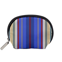 Colorful Stripes Accessory Pouches (small)  by Simbadda