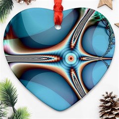 Fractal Beauty Ornament (heart) by Simbadda