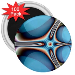 Fractal Beauty 3  Magnets (100 Pack)