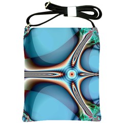 Fractal Beauty Shoulder Sling Bags by Simbadda