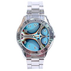 Fractal Beauty Stainless Steel Analogue Watch by Simbadda