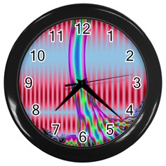 Fractal Tree Wall Clocks (Black)