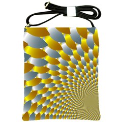 Fractal Spiral Shoulder Sling Bags by Simbadda