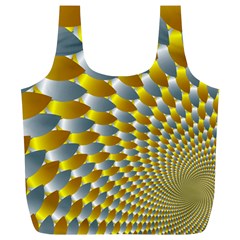 Fractal Spiral Full Print Recycle Bags (l)  by Simbadda