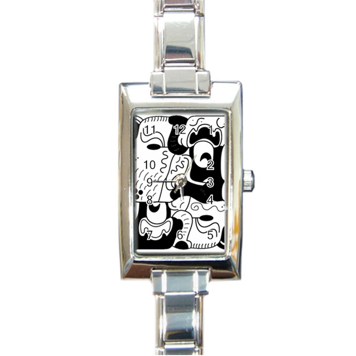 Mexico Rectangle Italian Charm Watch