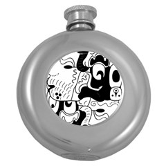 Mexico Round Hip Flask (5 Oz) by Valentinaart