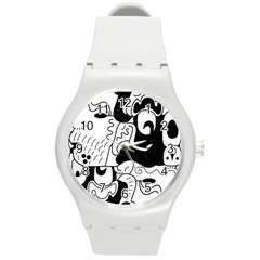 Mexico Round Plastic Sport Watch (m) by Valentinaart