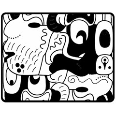 Mexico Double Sided Fleece Blanket (medium)  by Valentinaart