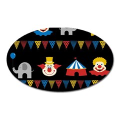 Circus  Oval Magnet by Valentinaart