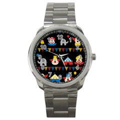 Circus  Sport Metal Watch by Valentinaart