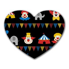 Circus  Heart Mousepads by Valentinaart