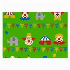 Circus Large Glasses Cloth (2-side) by Valentinaart