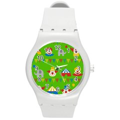 Circus Round Plastic Sport Watch (m)