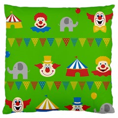 Circus Large Cushion Case (two Sides) by Valentinaart