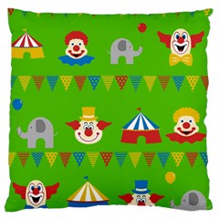 Circus Large Flano Cushion Case (one Side) by Valentinaart