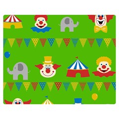 Circus Double Sided Flano Blanket (medium)  by Valentinaart