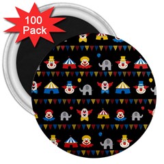 Circus 3  Magnets (100 Pack)