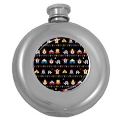 Circus Round Hip Flask (5 Oz) by Valentinaart