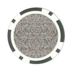 Silver Tropical Print Poker Chip Card Guard by dflcprints