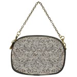 Silver Tropical Print Chain Purses (Two Sides)  Front