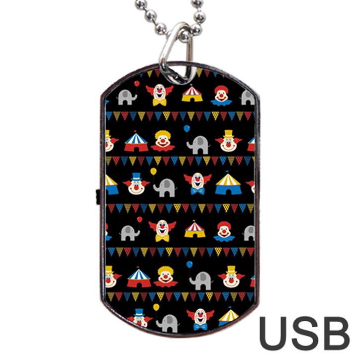 Circus Dog Tag USB Flash (One Side)