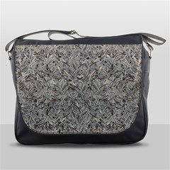 Silver Tropical Print Messenger Bags by dflcprints