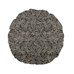 Silver Tropical Print Standard 15  Premium Round Cushions by dflcprints