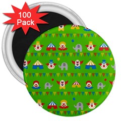 Circus 3  Magnets (100 Pack)