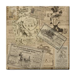 Vintage Newspaper  Tile Coasters by Valentinaart